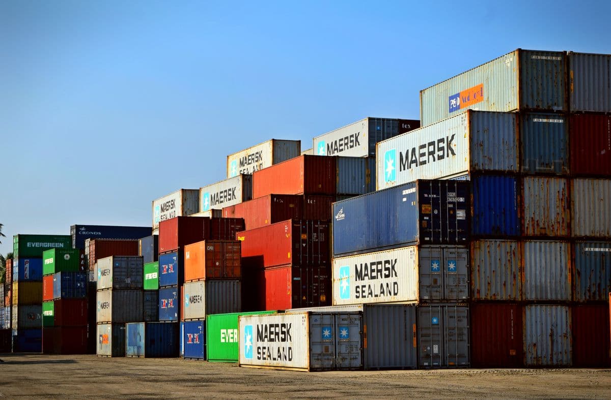 Containers prepared for international export